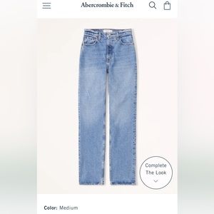 Abercrombie Women's Ultra High Rise 90s Straight Jean